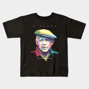 Pablo Picasso in WPAP Kids T-Shirt